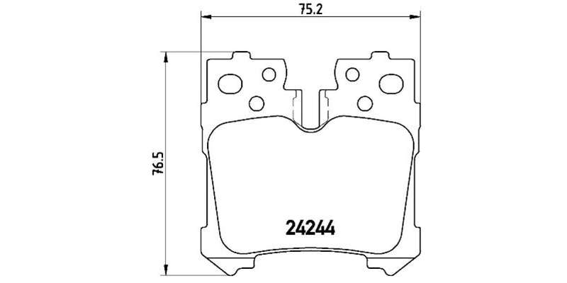 Brembo Brake Pads Rear Lexus Ls ( Set Lh&Rh) (P83076)