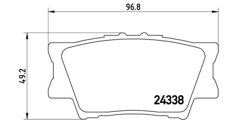 Brembo Brake Pads Rear Toyota Rav4 ( Set Lh&Rh) (P83089)