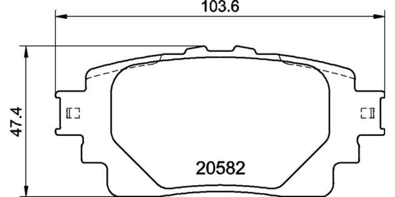 Brembo Brake Pads Rear Toyota ( Set Lh&Rh) (P83174)