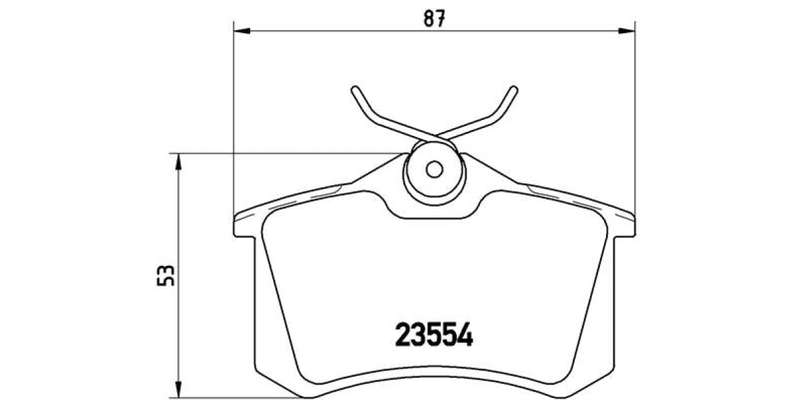 Brembo Brake Pads Rear Various Peugeot/V ( Set Lh&Rh) (P85017)