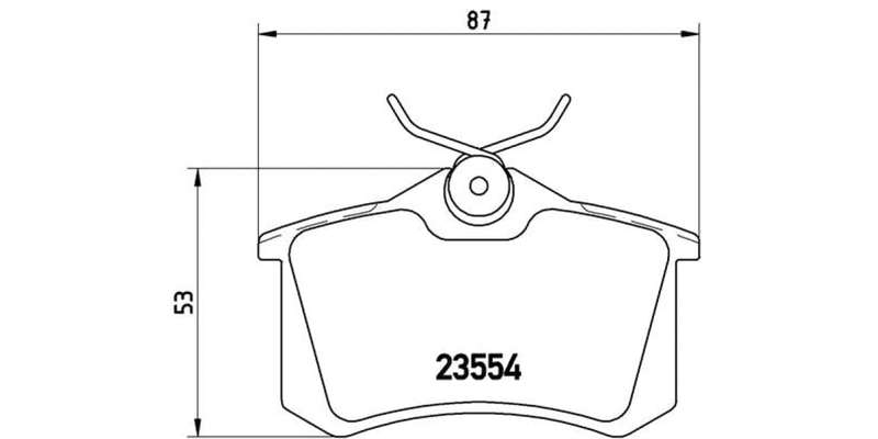 Brembo Brake Pads Rear Vw Eos 2.Fsi ( Set Lh&Rh) (P85020)