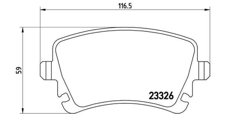 Brembo Brake Pads Rear Vw Caravelle ( Set Lh&Rh) (P85083)