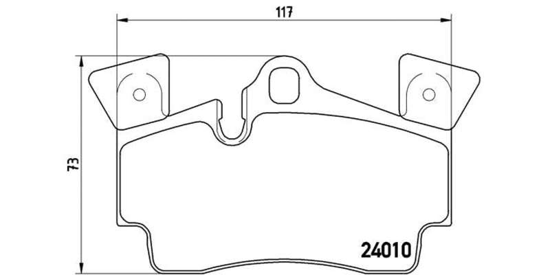 Brembo Brake Pads  Audi Q7 ( Set Lh&Rh) (P85088)