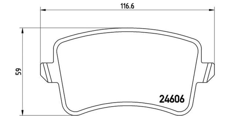 Brembo Brake Pads Rear Audi A4/A5 2008O ( Set Lh&Rh) (P85099)
