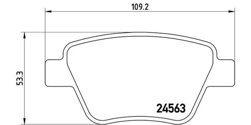 Brembo Brake Pads Rear Audi A1/A3/Fordku ( Set Lh&Rh) (P85114)