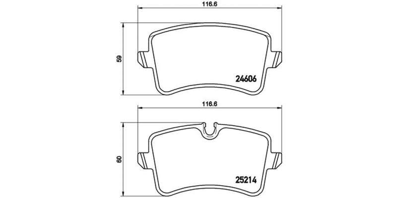 Brembo Brake Pads Rear Audi A6/7/8 2010 ( Set Lh&Rh) (P85118)
