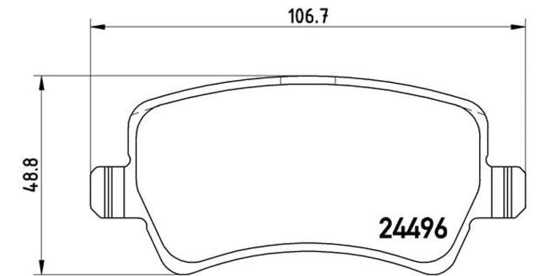 Brembo Brake Pads Rear Volvo Xc60/70 2.4 ( Set Lh&Rh) (P86021)