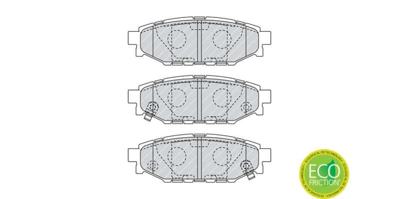 Brake Pads Rear Subaru Forester (97 15) Impreza (07 10) Legacy (04 14) Outback (04 14) (FERODO FD...