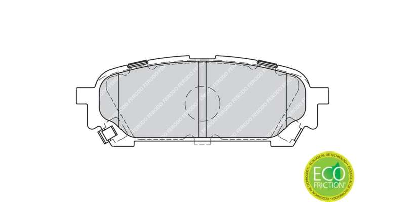Brake Pads Rear Subaru Impreza (07 10) (FERODO FDB1861) (SET LH & RH Wheel)