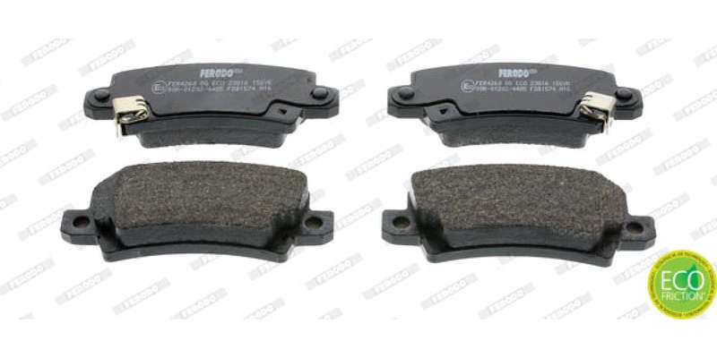 Brake Pads Rear Toyota Allex (01 07) Corolla (02 07) Runx (03 07) (FERODO FDB1574) (SET LH & RH W...