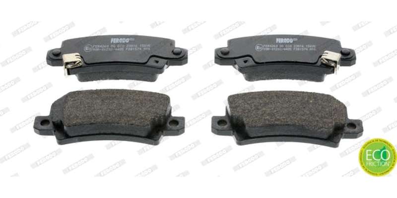 Brake Pads Rear Toyota Allex (01 07) Corolla (02 07) Runx (03 07) (FERODO FDB1574) (SET LH & RH W...