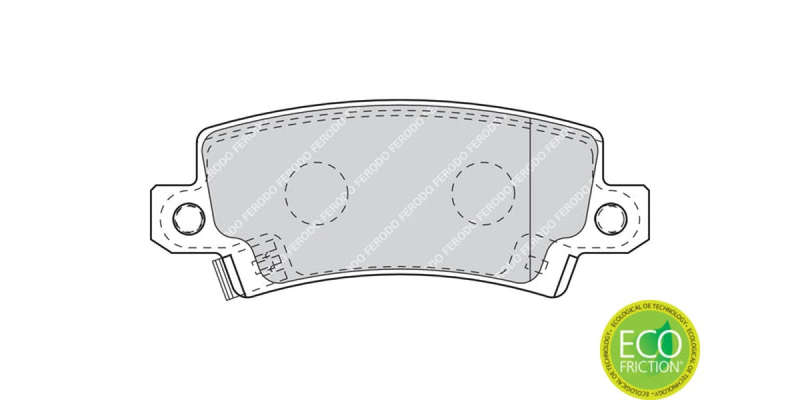 Brake Pads Rear Toyota Allex (01 07) Corolla (02 07) Runx (03 07) (FERODO FDB1574) (SET LH & RH W...
