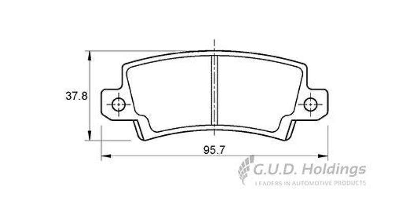 Brake Pads Rear Toyota Allex (01 07) Corolla (02 07) Runx (03 07) (SAFELINE D3374S) (SET LH & RH ...