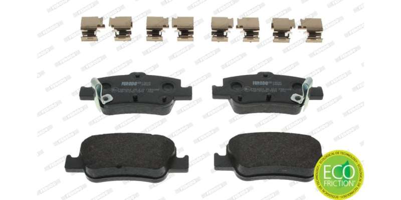 Brake Pads Rear Toyota Auris Aurisx (07 15)Corolla (07 15) (FERODO FDB4048) (SET LH & RH Wheel)