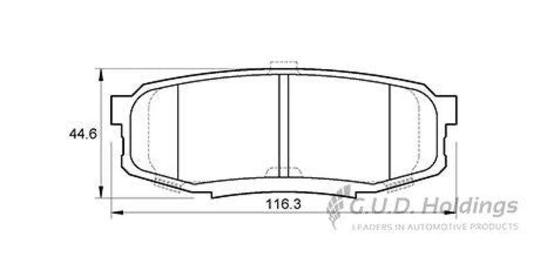 Brake Pads Rear Toyota Prado D4D (10 ) Landcruiser 70,76,79,200 (07 ) (SAFELINE D3848S) (SET LH &...