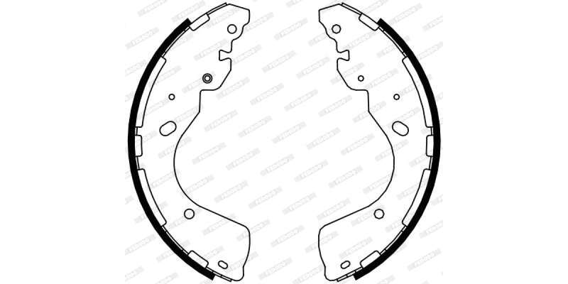 Brake Shoes Kit Rear Ford Ranger 2012+ Nissan NP300 Navara (D23) 2005+ Mazda BT 50 2012+