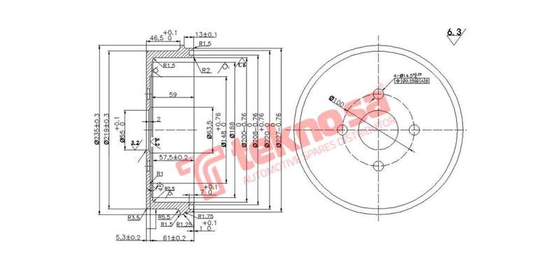 Brale Drum Toyota Corolla Tazz 96