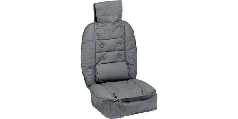 Car Seat Cover Delux Cushion Grey 1Pc