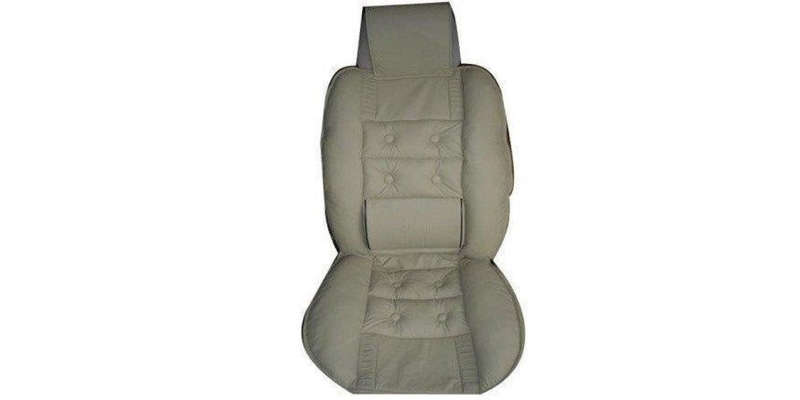 Car Seat Cover Delux Cushion Tan 1Pc