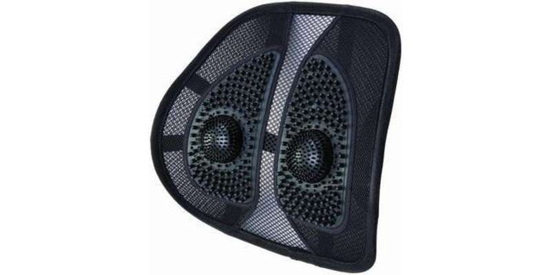 Car Seat Cover Mesh Massage Back Support 1Pc/Black