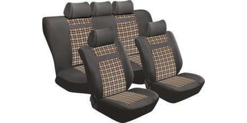Car Seat Cover Car Seat Cover Set 11Pc Tartan Pu