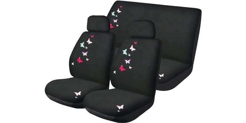 Car Seat Cover Car Seat Cover Set 6Pc Butterfly