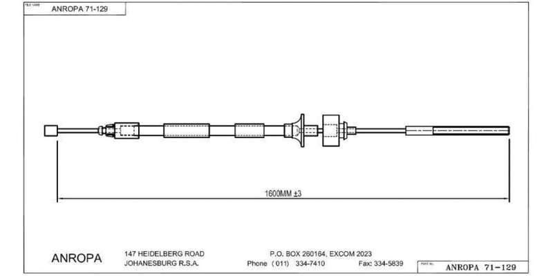Clutch Cable Renault Sandero, Logan 1.4/1.6 Mpi