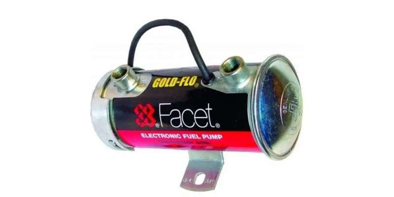 Facet 476087E 12V Fuel Pump  Gold-Flo Cylindrical | 36 GPH, 45.5 PSI | Universal Fit
