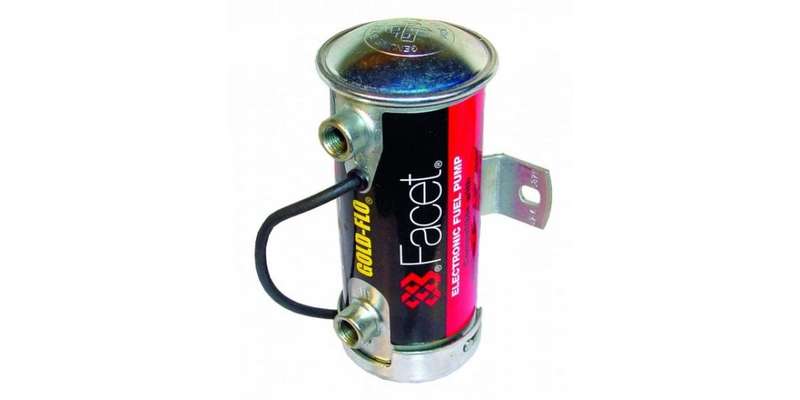Facet 476088E 24V Fuel Pump  Gold-Flo Cylindrical | 32 GPH, 45 PSI | Universal Fit