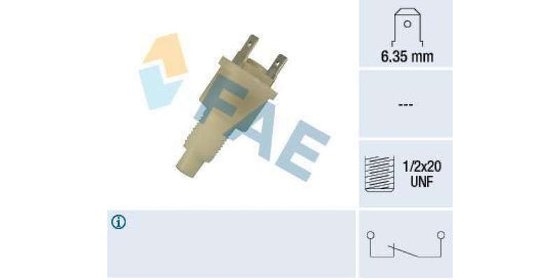 Fae-Brake Light Switch 2Pin 1/2-20Unf (24300Fae)