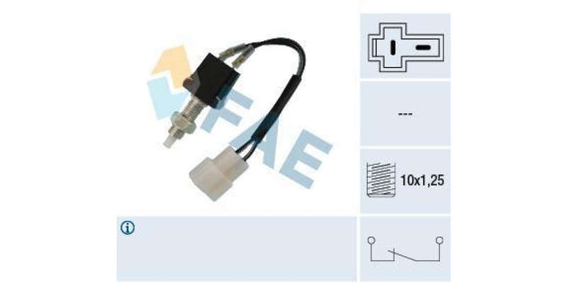 Fae-Brake Light Switch 2Pin M10X1 25 Sl152 Sl154 (24330)
