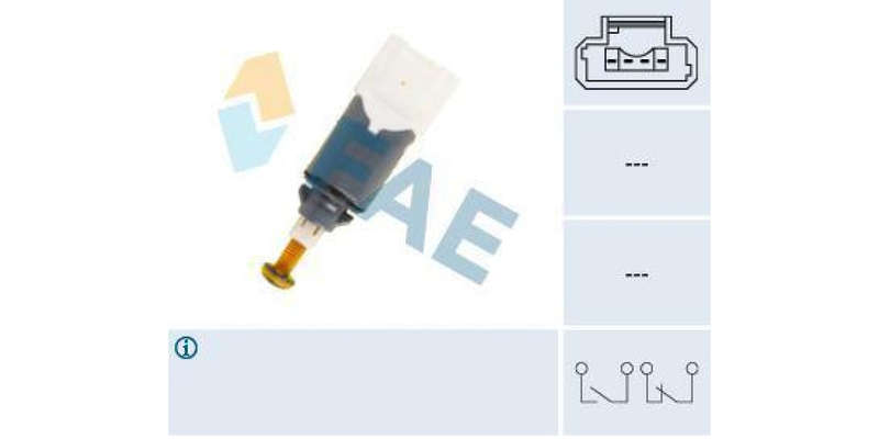 Fae-Brake Light Switch 4Pin No Thread (24902)