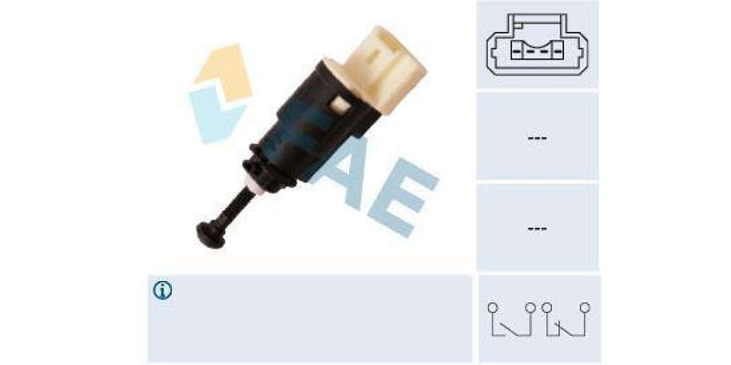 Fae-Brake Light Switch 4Pin White (24903)
