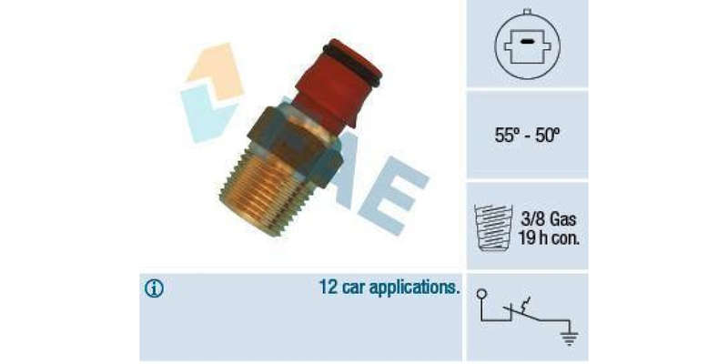 Fae-Fan Switch 55-50C 3/8 Gas (36560)