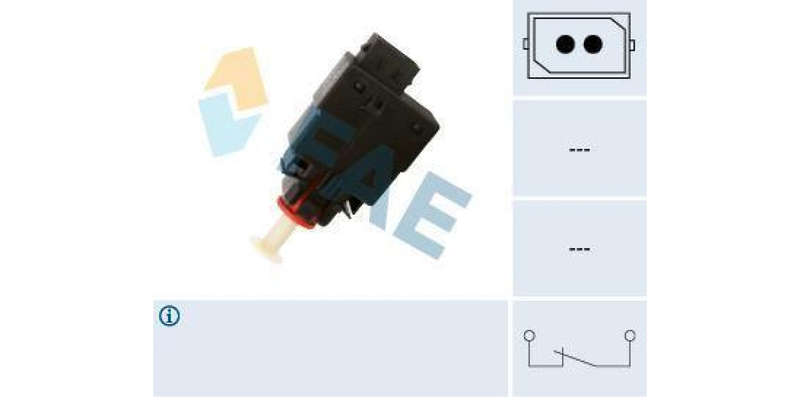 Fae-Stop Light Switch 2Pin No Thread (24460)