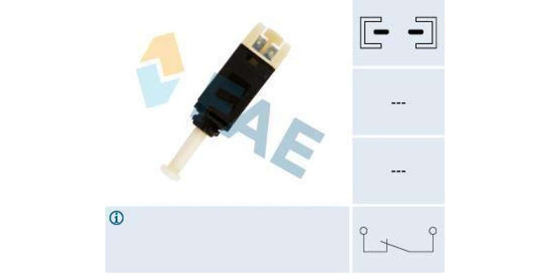 Fae-Stop Light Switch 2Pin -No Thread Sl155 (24430)