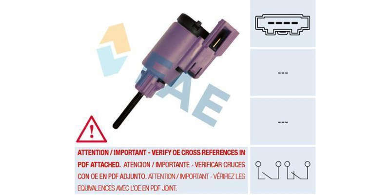 Fae-Stop Light Switch 4Pin -No Thread (24760)