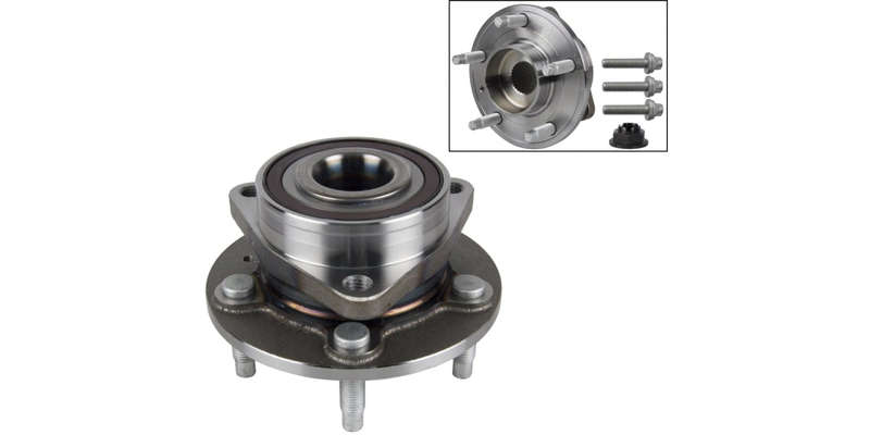 Front Wheel Hub Bearing Kit Chevrolet Cruze 1.6, 1.8, 2.0D Models With 17" Wheels, Orlando 1.8,...