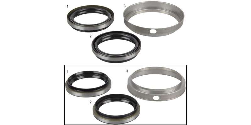 Front Wheel Oil Seal Kit Toyota Corolla 1.3, 1.6, 1.8 Only Models With Abs (96-02)