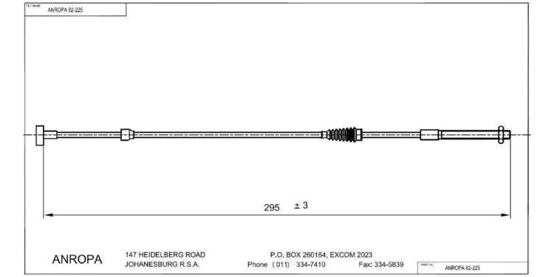 Hand Brake Cable Toyota Conquest/Tazz/Corolla