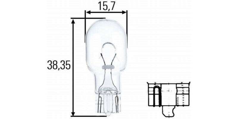 Hella Wedge Bulb -W16W (8Ga-008246-001)