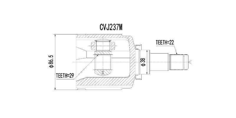 Inner Cv Joint Chev Aveo 1.6 2008-2017