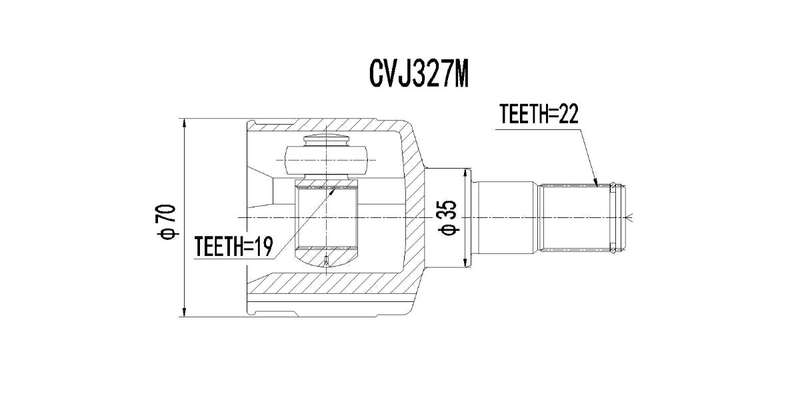 Inner Cv Joint Chev Spark 0.8,Lite,1.0,1.0 Lite,1.2 2003-2010