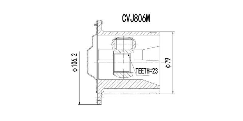 Inner Cv Joint Toyota Conquest 1300,1600,180I,Corolla,Tazz 1984-1988