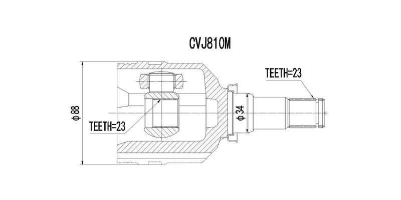 Inner Cv Joint Toyota Conquest 1300,1600,180I,Corolla,Tazz 1988-2006