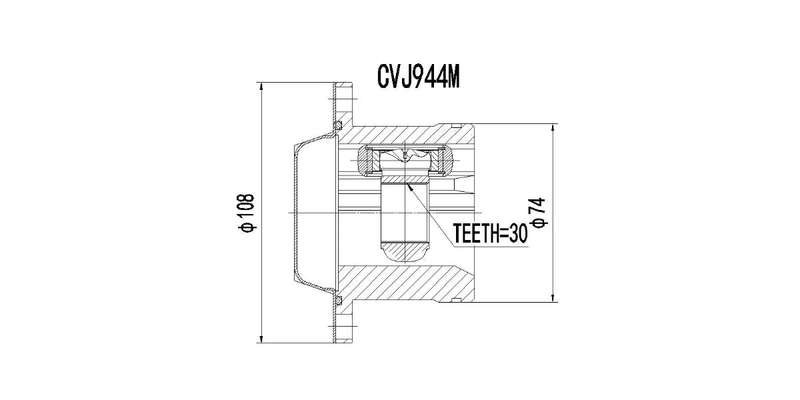 Inner Cv Joint Vw Crosspolo 1.9 Tdi,Golf 4,Jetta,Polo 1999-2009