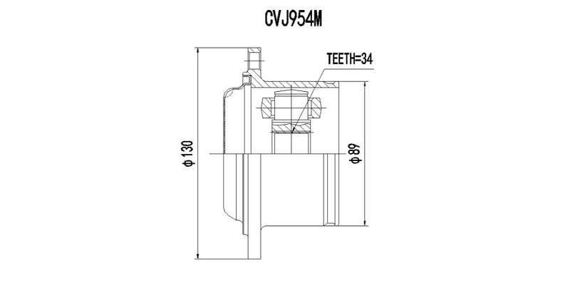 Inner Cv Joint Vw Golf 4 1.6I 1999-2004