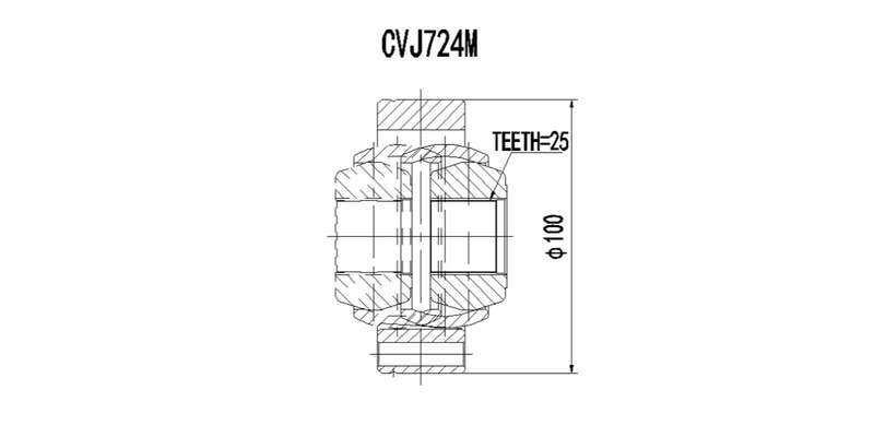 Inner/Outer Cv Joint Alfa 147 1.6I Twin Spark,19,2.0I,Alfa 155,Alfa 156,Audi 400,Ford Granada,Sierra