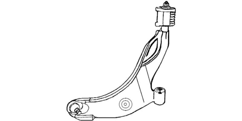 Lower Control Arm (RHS) Hyundai Accent 1.3 LS, XS, 1.5 CSi, LS, RSi (94-02) CS210R