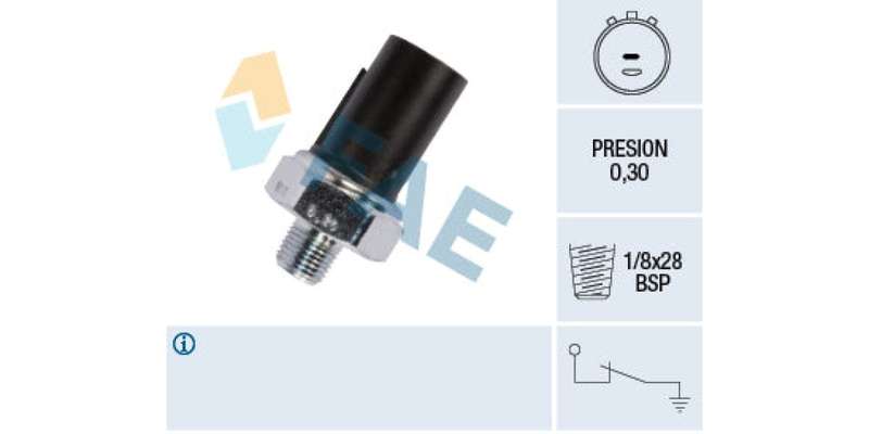 Oil Pressure Switch 0.3 1/8X28Hbsp Hyundai,Kia (G4Hg,D4Ea,D3Ea,D4Fa,G4Fa,G4Fc,,G4Fg,D4Fd,D4Eb,G6B...